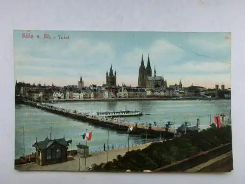 Alte AK Köln Total Rhein Schiffe um 1925 [W547]