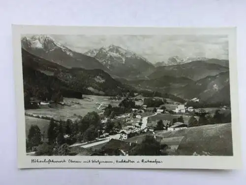 Alte AK Oberau mit Watzmann Berchtesgaden [W553]