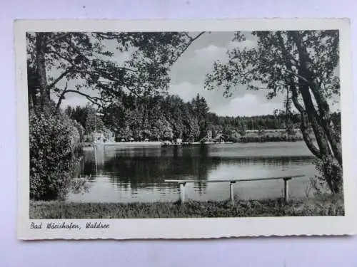 Alte AK Bad Wörishofen Waldsee 1957 [W604]