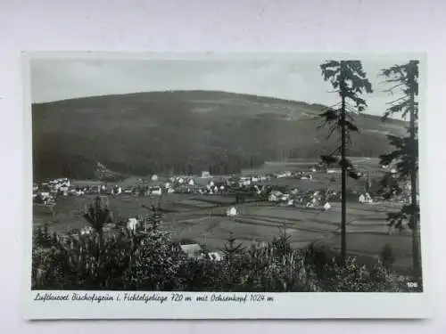 Alte AK Bischofsgrün m. Ochsenkopf 1936 [W636]