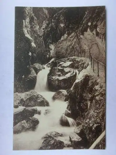 Alte AK Garmisch Partenkirchen Höllentalklamm um 1920 [W703]