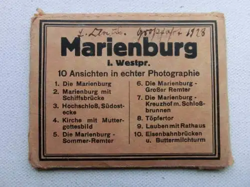 Alte AK Marienburg Westpreussen 10 Aufnahmen 7,5 x 9,5 [B1252]