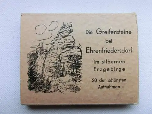 Alte AK Ehrenfriedersdorf Greifensteine Leporello 7,5 x 9,5  [B1253]