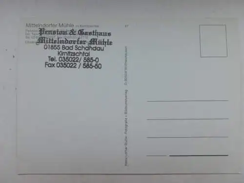 Alte AK Mittelndorfer Mühle Kirnitzschtal [Z877]