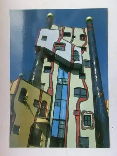 Alte AK Plochingen Hundertwasser Haus [aO1657]