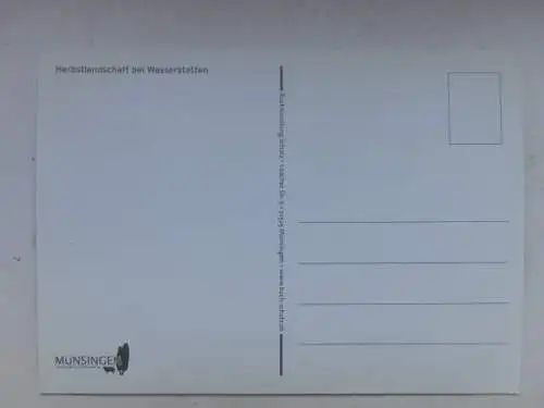 Alte AK Münsingen Wasserstetten Landschaft [aO1665]