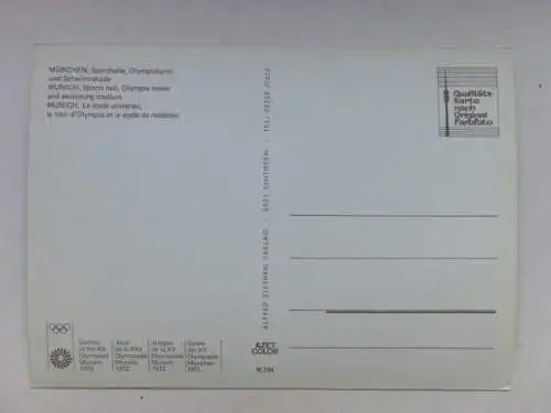 Alte AK München 1972 Olympiagelände [aO1668]