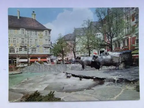 Alte AK München Rinderbrunnen [aO1700]