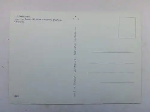 Alte AK Luxembourg Les Trois Tours [aO1718]