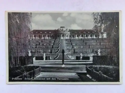 Alte AK Potsdam Schloß Sanssouci 1940 [R488]