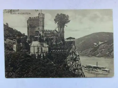 Alte AK Burg Rheinstein 1928 [R491]