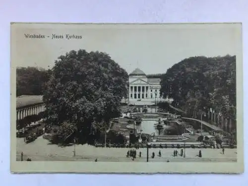 Alte AK Wiesbaden Neues Kurhaus 1921 [R493]