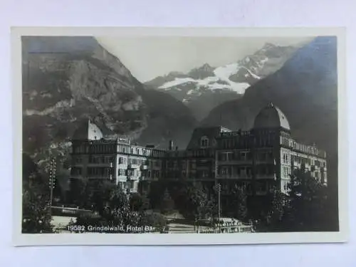Alte AK Grindelwald Hotel Bär um 1930 [R496]