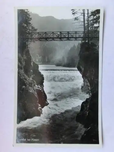 Alte AK Füssen Lechfall 1935 [R516]