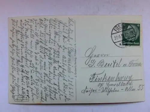 Alte AK Füssen Lechfall 1935 [R516]