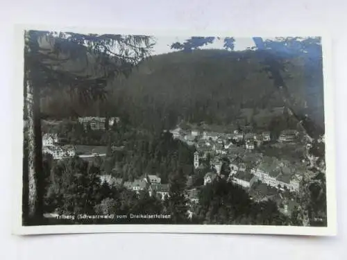 Alte AK Triberg vom Dreikaiserfelsen 1942 [R524]