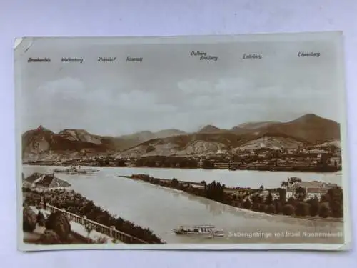 Alte AK Siebengebirge Insel Nonnenwerth 1929 [R531]