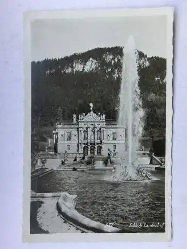 Alte AK Schloß Linderhof 1934 [R533]