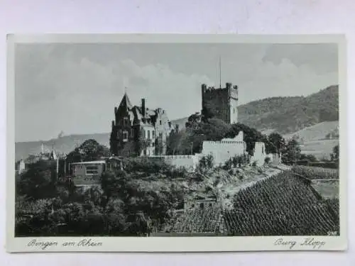 Alte AK Bingen Burg Klopp 1942 [R535]