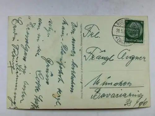 Alte AK Aßmannshausen Schloß Rheinstein 1937 [R536]