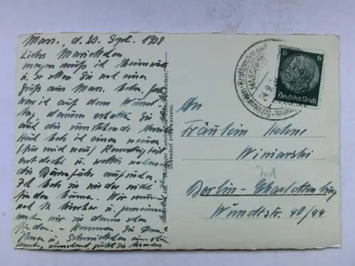Alte AK Masserberg Wurzelberg 1938 [R544]