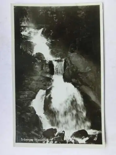 Alte AK Triberger Wasserfall Schwarzwald 1953 [R547]