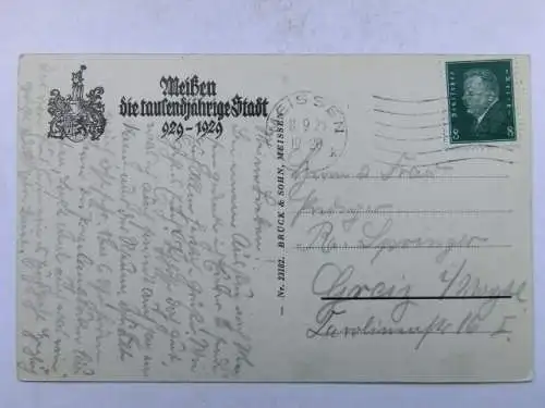 Alte AK Meißen Albrechtsburg 1929 [R551]