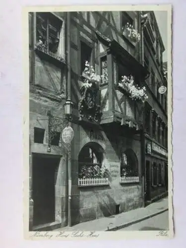 Alte AK Nürnberg Hans Sachs Haus 1941 [R557]