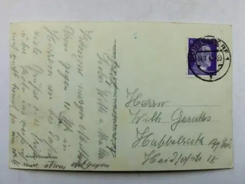 Alte AK Düsseldorf Rathausturm 1942 [R567]