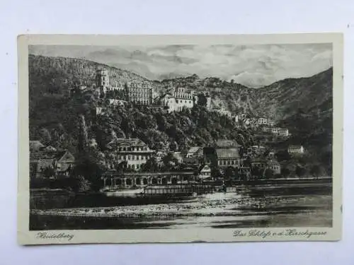 Alte AK Heidelberg Das Schloß 1928 [R643]
