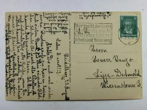 Alte AK Heidelberg Das Schloß 1928 [R643]