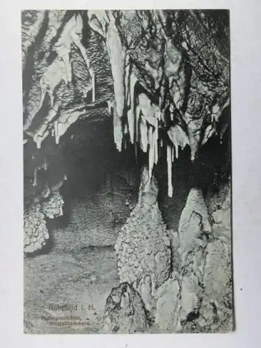 Alte AK Rübeland Harz Hermannshöhle 1917 [R649]