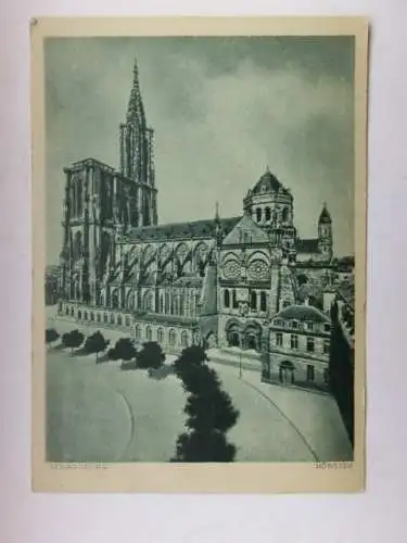 Alte AK Strassburg Münster 1943 [R651]