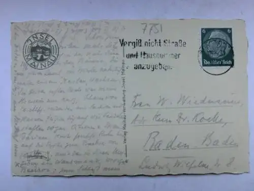 Alte AK Insel Mainau Bodensee 1939 [R652]