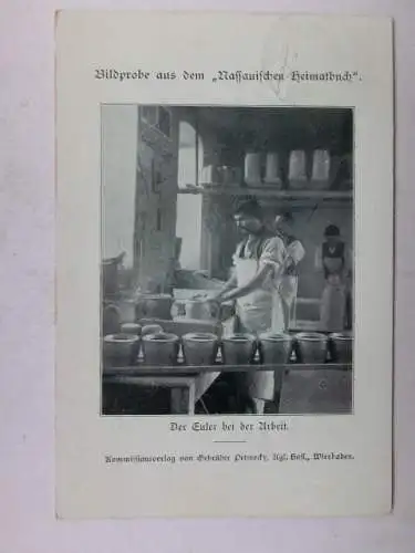 Alte AK Handwerk Euler Töpfer Beruf [R666]