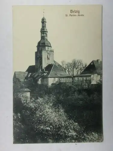 Alte AK Belzig St. Marien Kirche 1919 [R686]
