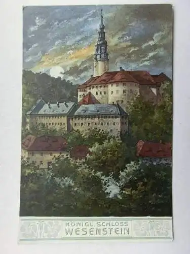 Alte AK Schloß Wesenstein um 1920 [R694]