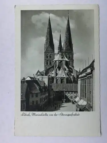 Alte AK Lübeck Marienkirche um 1930 [R704]