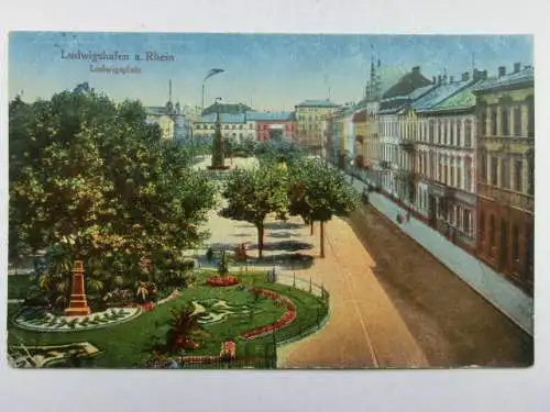 Alte AK Ludwigshafen Ludwigsplatz 1919 [R711]