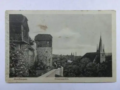 Alte AK Nordhausen Primariusgraben 1930 [R717]