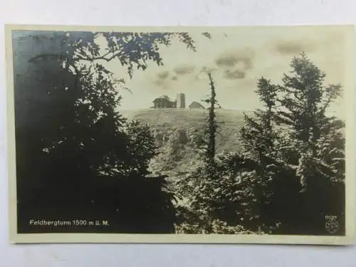 Alte AK Feldberg Feldbergturm Schwarzwald 1924 [R568]