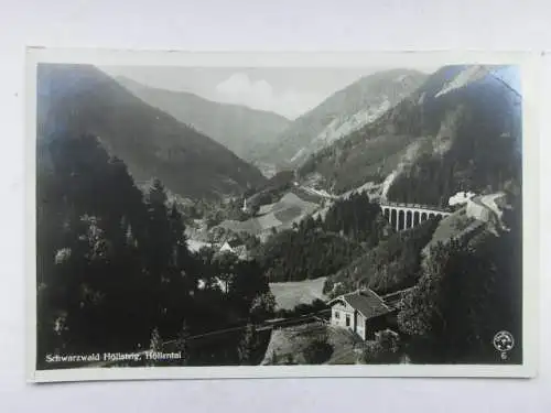Alte AK Schwarzwald Höllsteig Höllental 1932 [R607]
