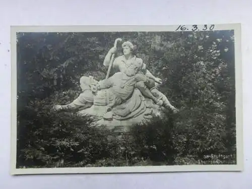 Alte AK Stuttgart Eberhardsbrunnen 1930 [R636]