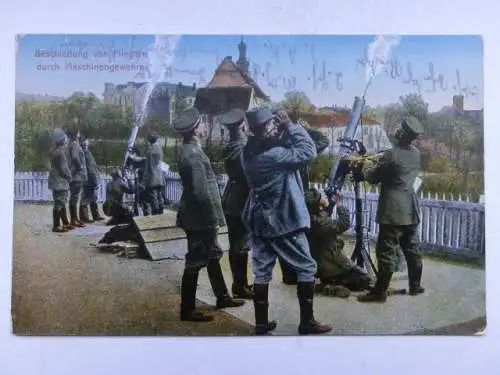 Alte AK WK I Beschießung von Fliegern 1912 [R413]