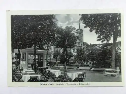 Alte AK Johannisbad Sudetengau Kurplatz1942 [R424]