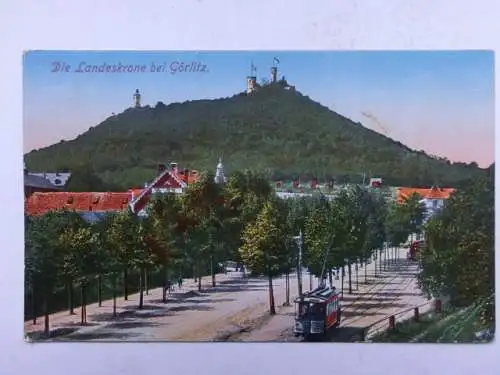 Alte AK Görlitz Landeskrone um 1920 [R430]