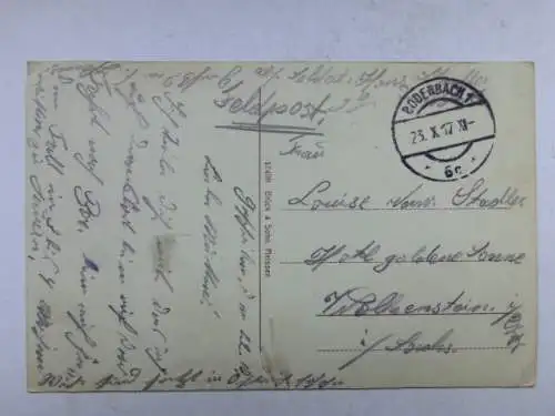 Alte AK Bodenbach Elbe Schäferwand 1917 [R433]