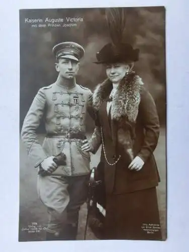 Alte AK Adel Kaiserin Auguste Victoria Prinz Joachim [R436]