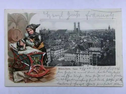 Alte AK Prägekarte München 1904 [R467]