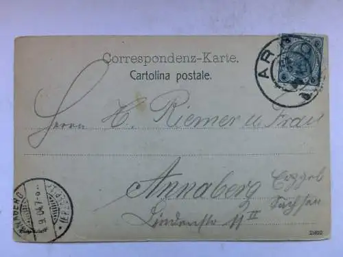 Alte AK Arco Hotel Germania 1904 [R481]